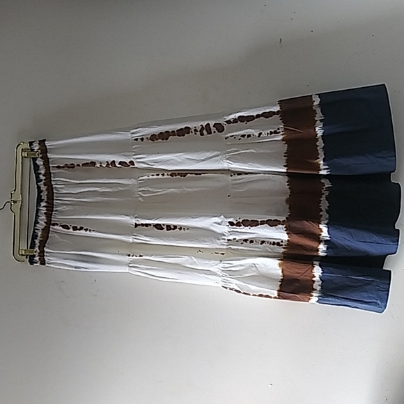 Mossimo dutti women's 3 tiered tie dye skirt size large - Picture 2 of 8